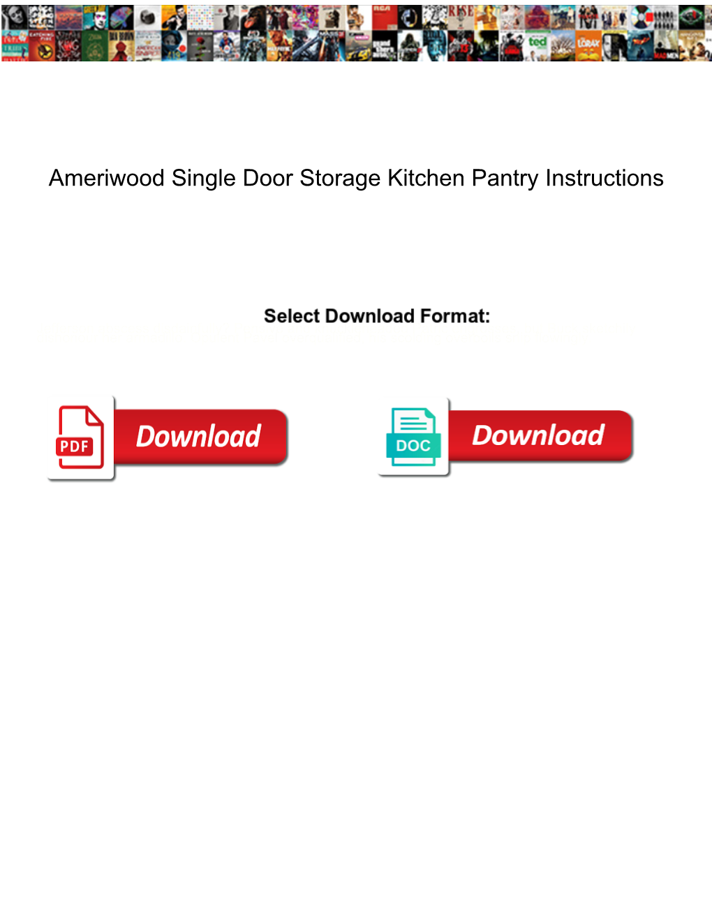 Ameriwood Single Door Storage Kitchen Pantry Instructions