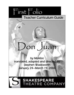 Don Juan Entire First Folio