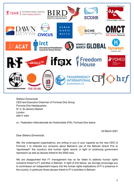 24 March 2021 Final Joint NGO Letter to F1 Logos