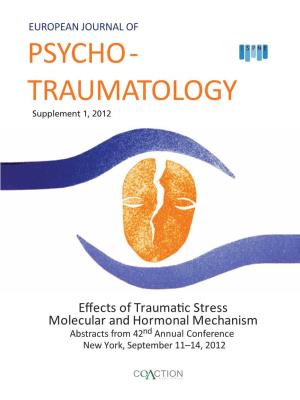 PSYCHO- TRAUMATOLOGY Supplement 1, 2012