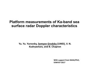 Platform Measurements of Ka-Band Sea Surface Radar Doppler Characteristics