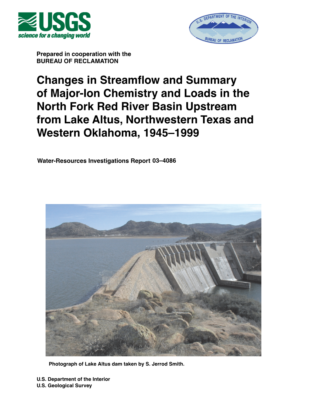 Changes in Streamflow and Summary of Major-Ion Chemistry and Loads