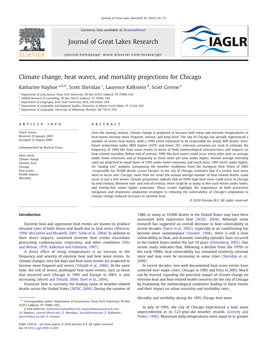 Climate Change, Heat Waves, and Mortality Projections for Chicago