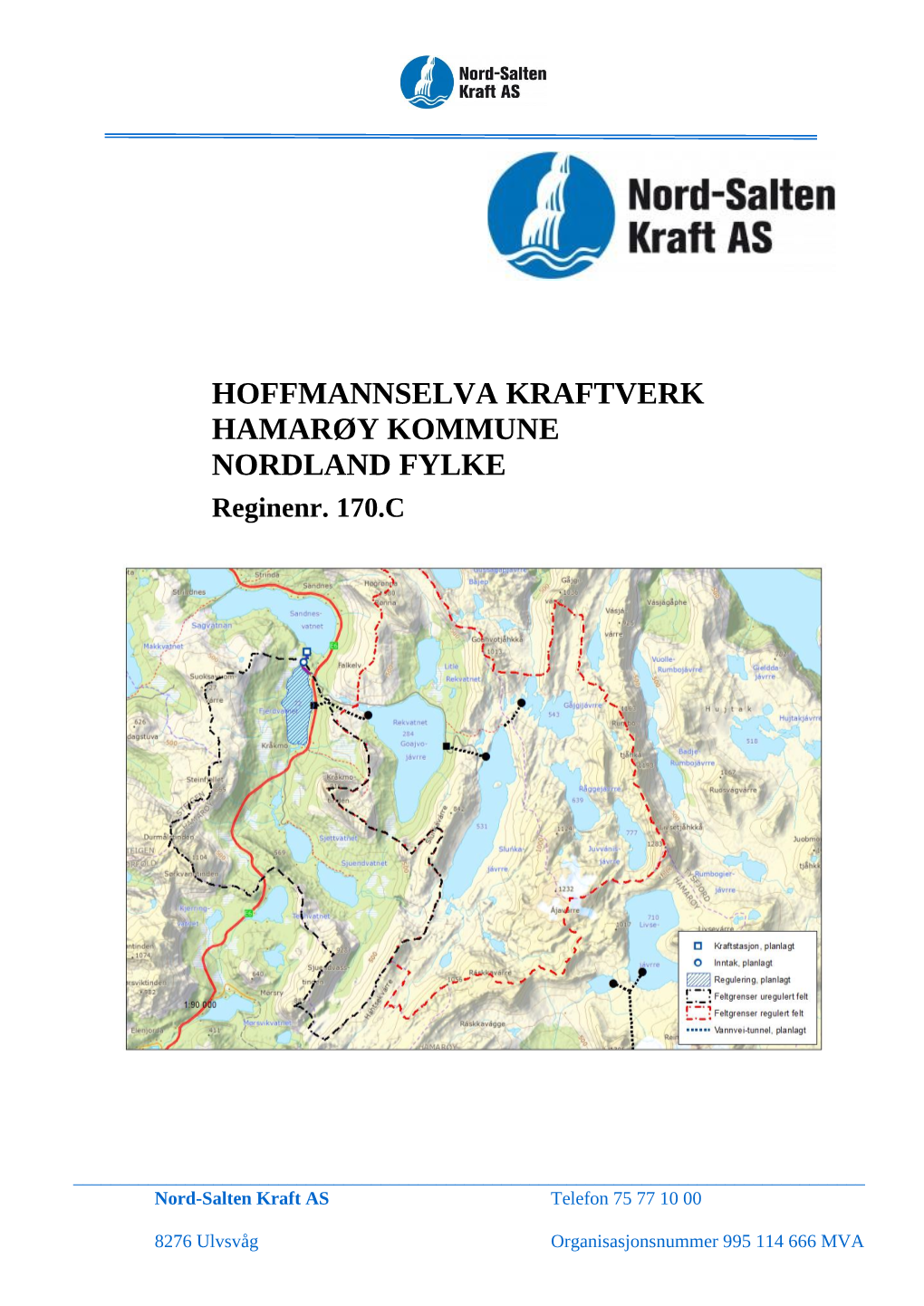 HOFFMANNSELVA KRAFTVERK HAMARØY KOMMUNE NORDLAND FYLKE Reginenr