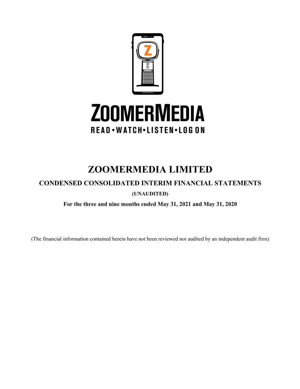 Zoomermedia Announces Third Quarter