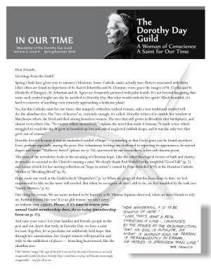IN OUR TIME the Dorothy Day Guild