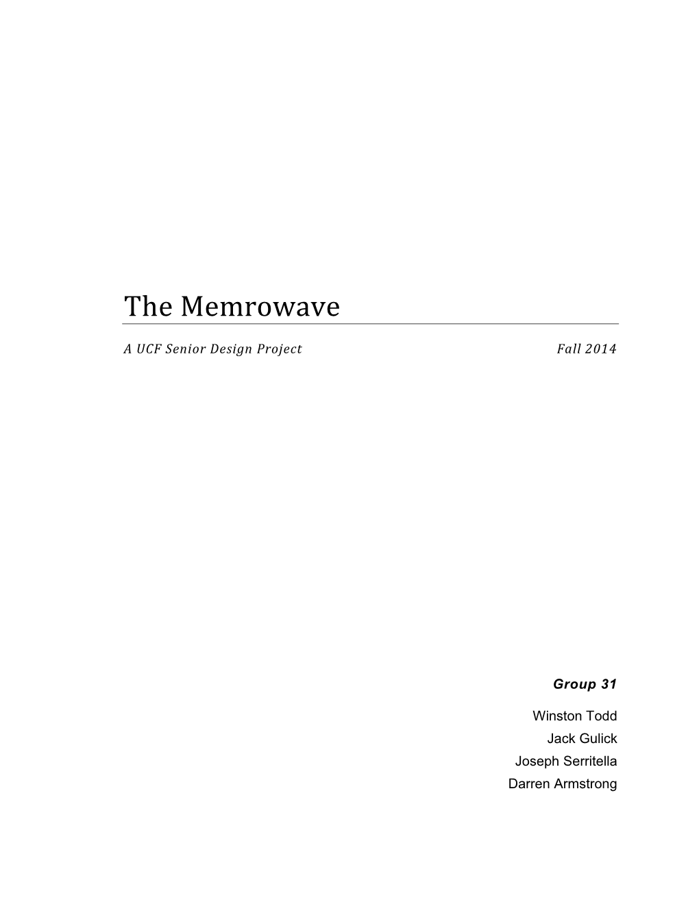 The Memrowave