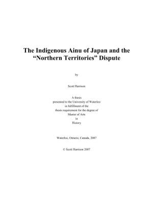 The Indigenous Ainu of Japan and the “Northern Territories” Dispute