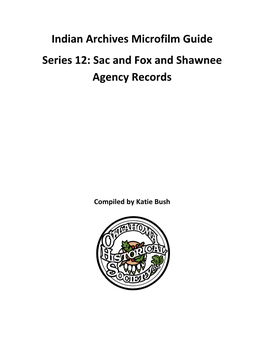 Sac and Fox and Shawnee Agency Records