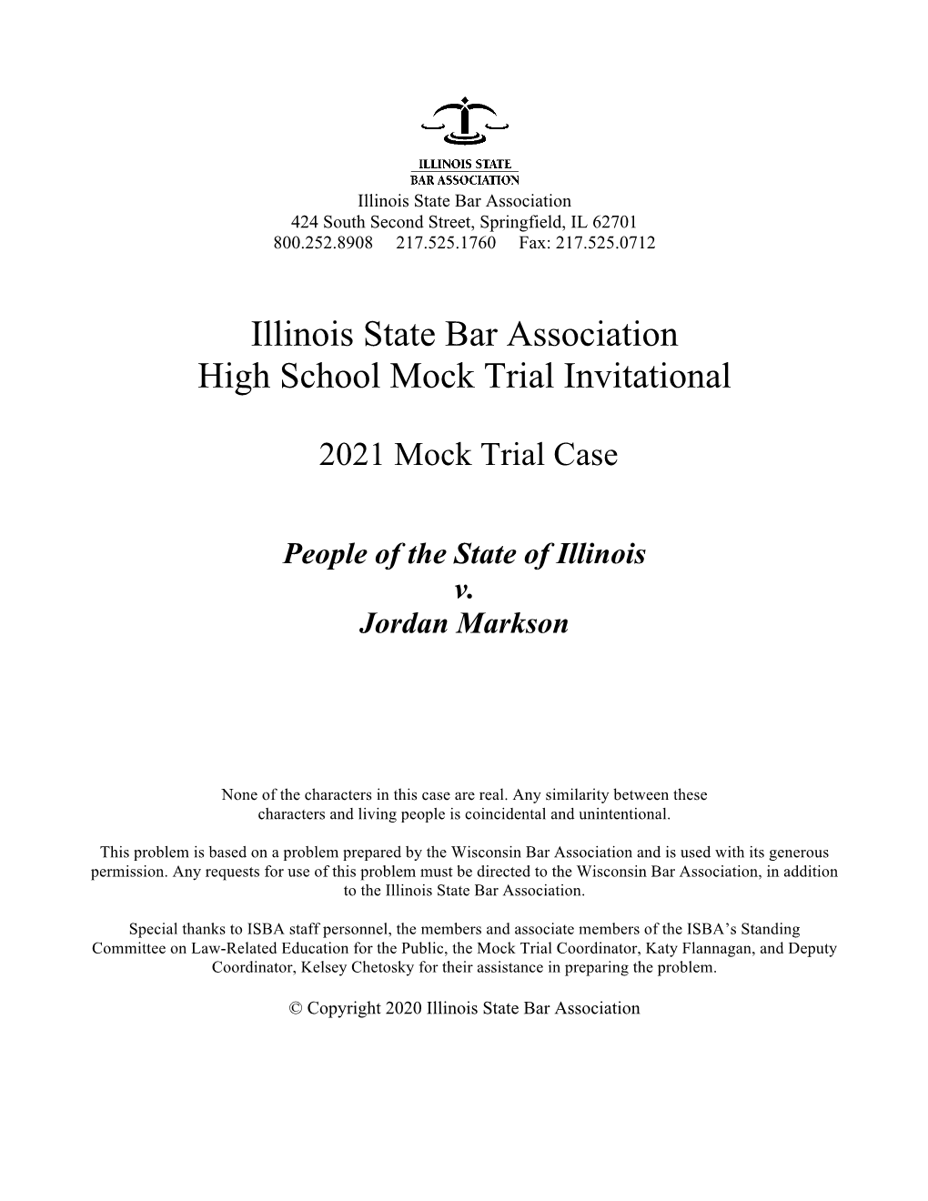 2021 Mock Trial Problem