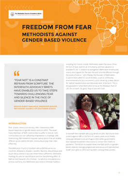 Freedom from Fear - Methodists Against Gender Based Violence
