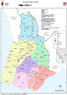 Region Map District Ayeyarwa