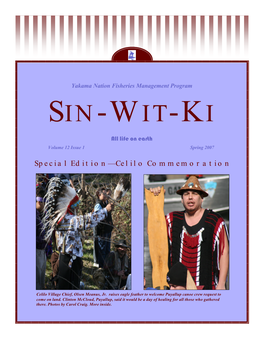 SIN-WIT-KI All Life on Earth Volume 12 Issue 1 Spring 2007