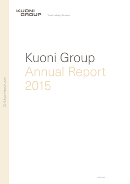 Kuoni Group Annual Report 2015 2015.Kuoni-Report.Com