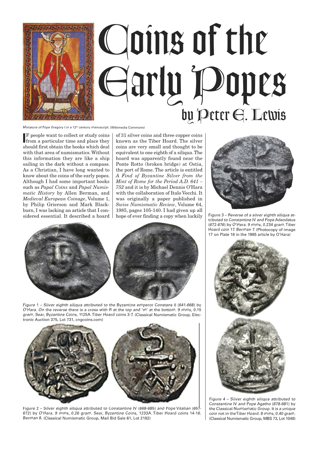 Coins of the Early Popes