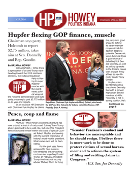 Hupfer Flexing GOP Finance, Muscle