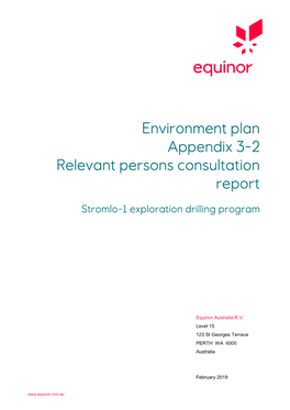 Appendix 3-2 Relevant Persons Consultation Report