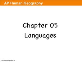 Chapter 05 Languages