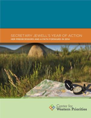 Secretary Jewell's Year of Action