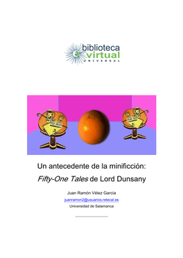 Fifty-One Tales De Lord Dunsany