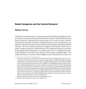 Radial Categories and the Central Romance*