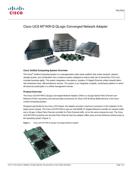 Cisco UCS M71KR-Q Qlogic Converged Network Adapter