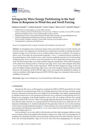Infragravity Wave Energy Partitioning in the Surf Zone in Response to Wind-Sea and Swell Forcing