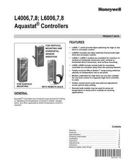 Aquastat Single Zone