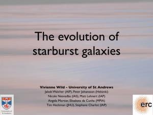 Evolution of Starburst Galaxies