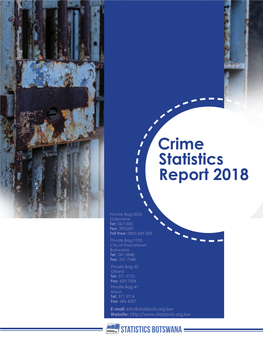 Crime Statistics Report 2018