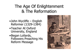 Protestant Reformation