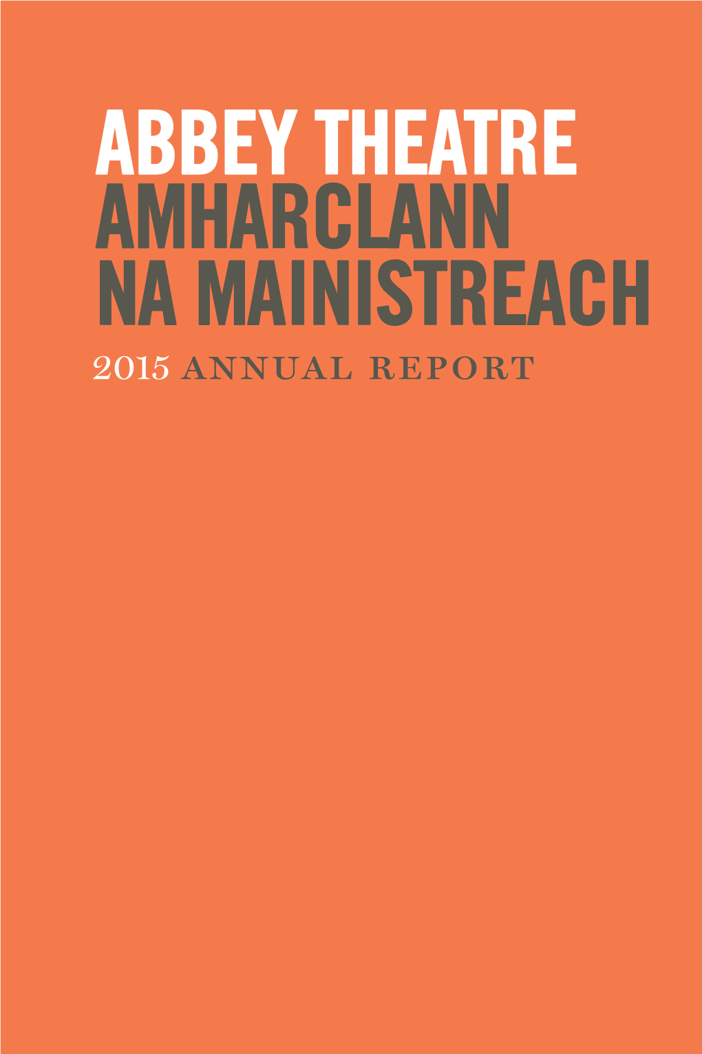 2015, Annual Report