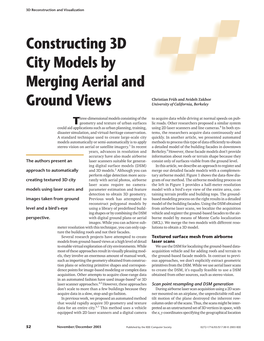 Constructing 3D City Models by Merging Aerial and Ground Views