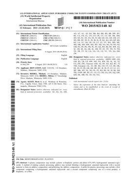 WO 2015/021148 Al 12 February 2015 (12.02.2015) P O P C T