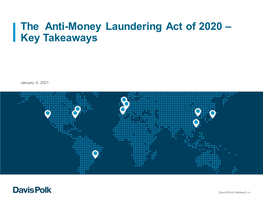 The Anti-Money Laundering Act of 2020 – Key Takeaways