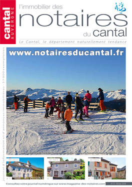 Journal Des Notaires "L'immobilier Des Notaires Du Cantal"