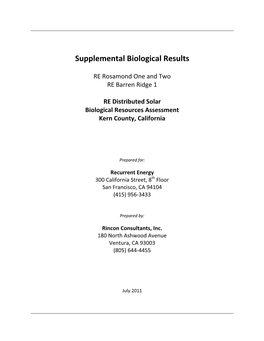 Supplemental Biological Results