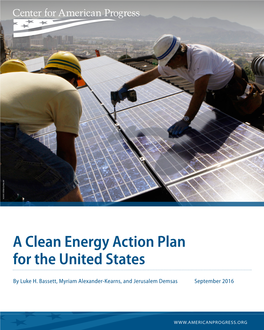 A Clean Energy Action Plan for the United States