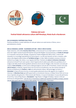 Pakistan Del Nord: Festival Kalash Attraverso Culture Dell'himalaya