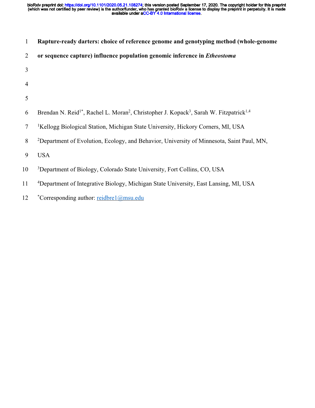 Choice of Reference Genome and Genotyping Method (Whole-Genome