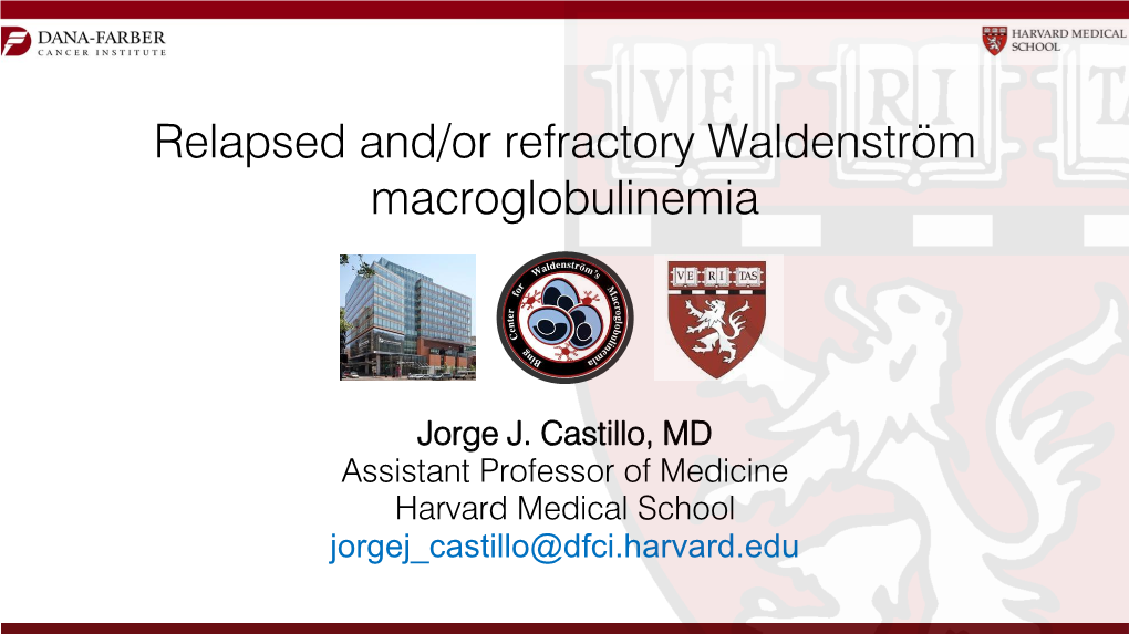 Towards Personalized Treatment in Waldenström Macroglobulinemia