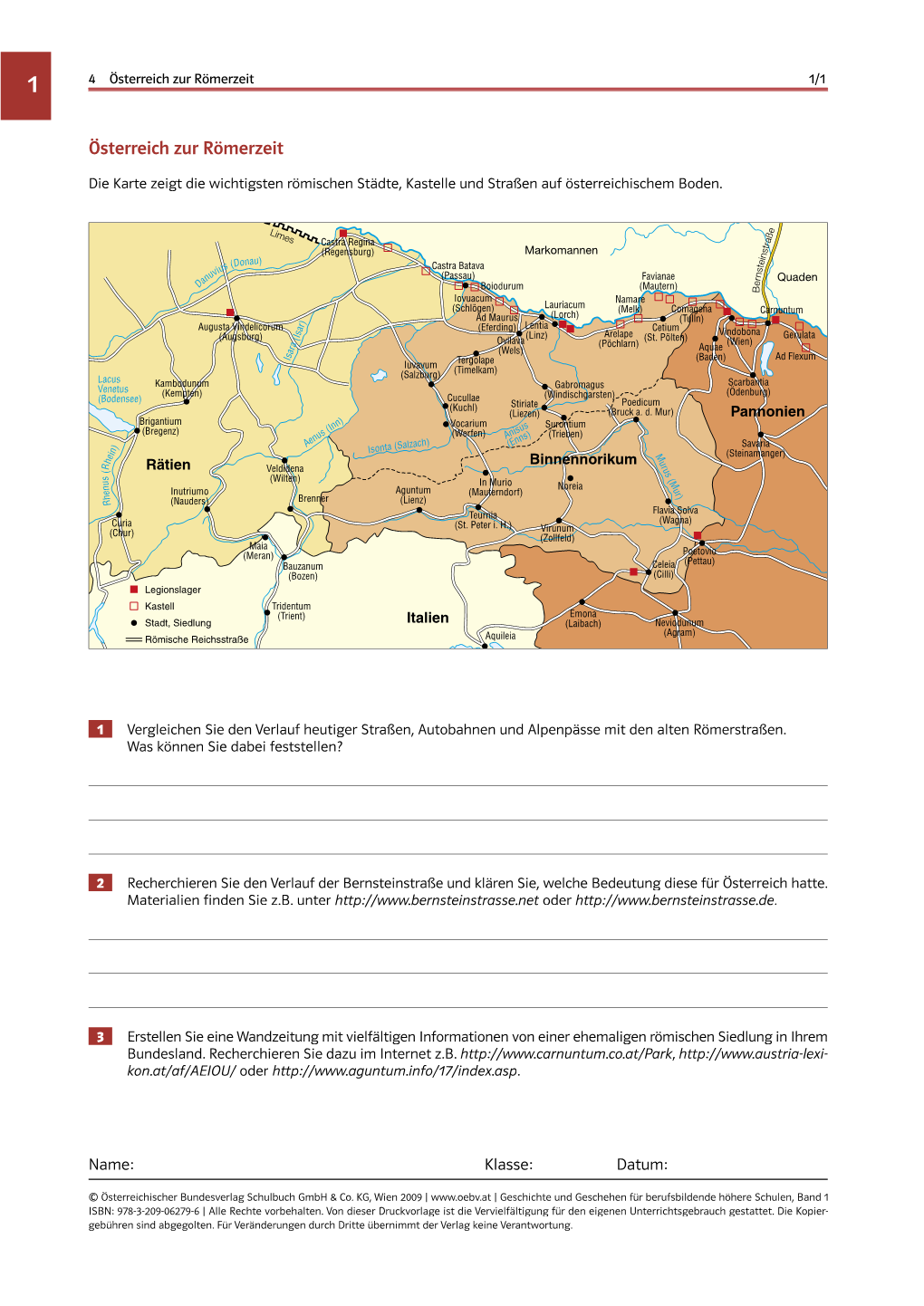 Österreich Zur Römerzeit 1/1