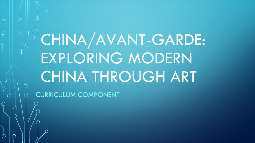 China/Avant-Garde: Exploring Modern China Through Art