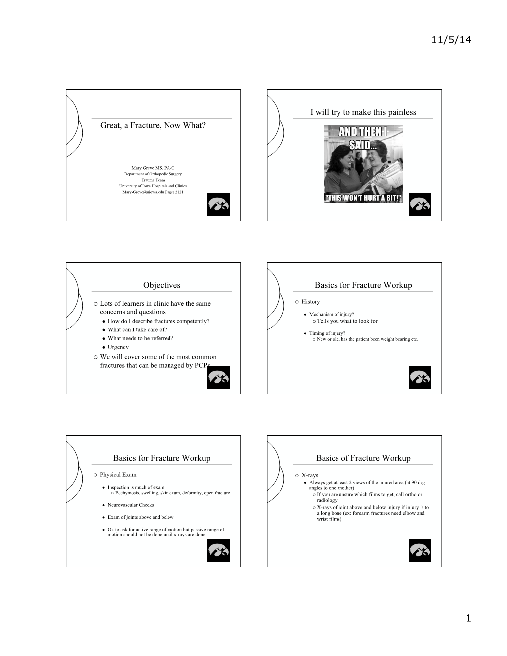 Final Basic Fracture Overview for IPAS Fall CME 2014