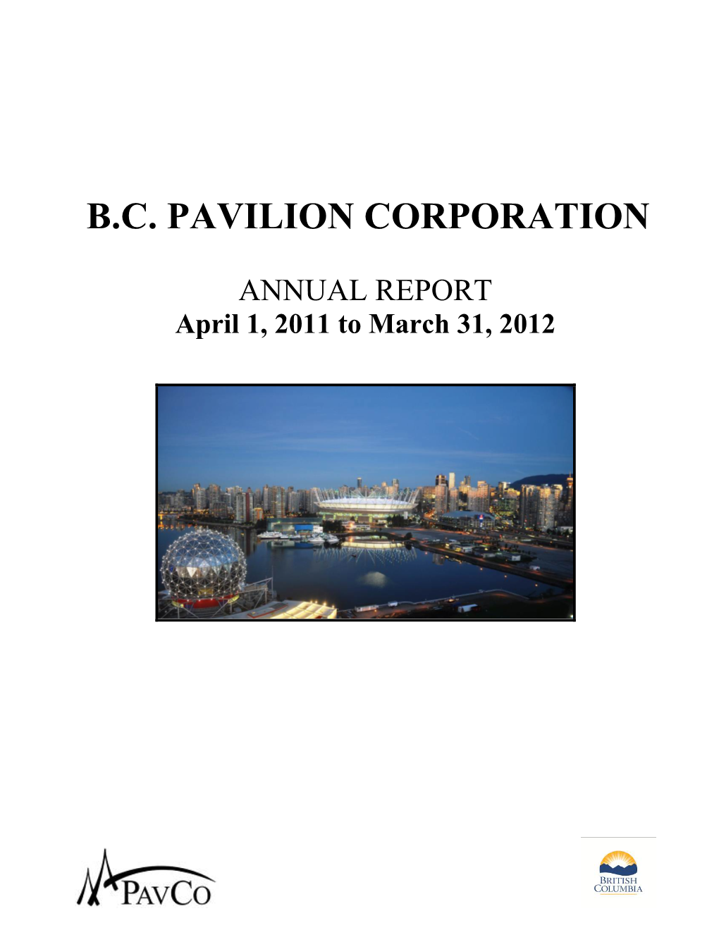 ANNUAL REPORT April 1, 2011 to March 31, 2012