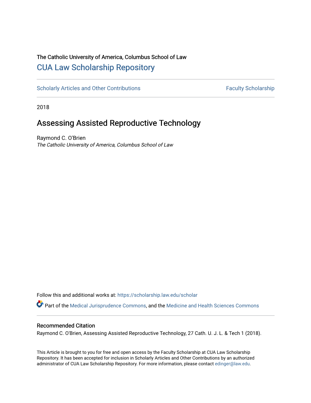 Assessing Assisted Reproductive Technology