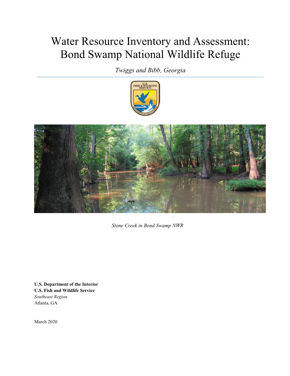 USFWS Bond Swamp WRIA