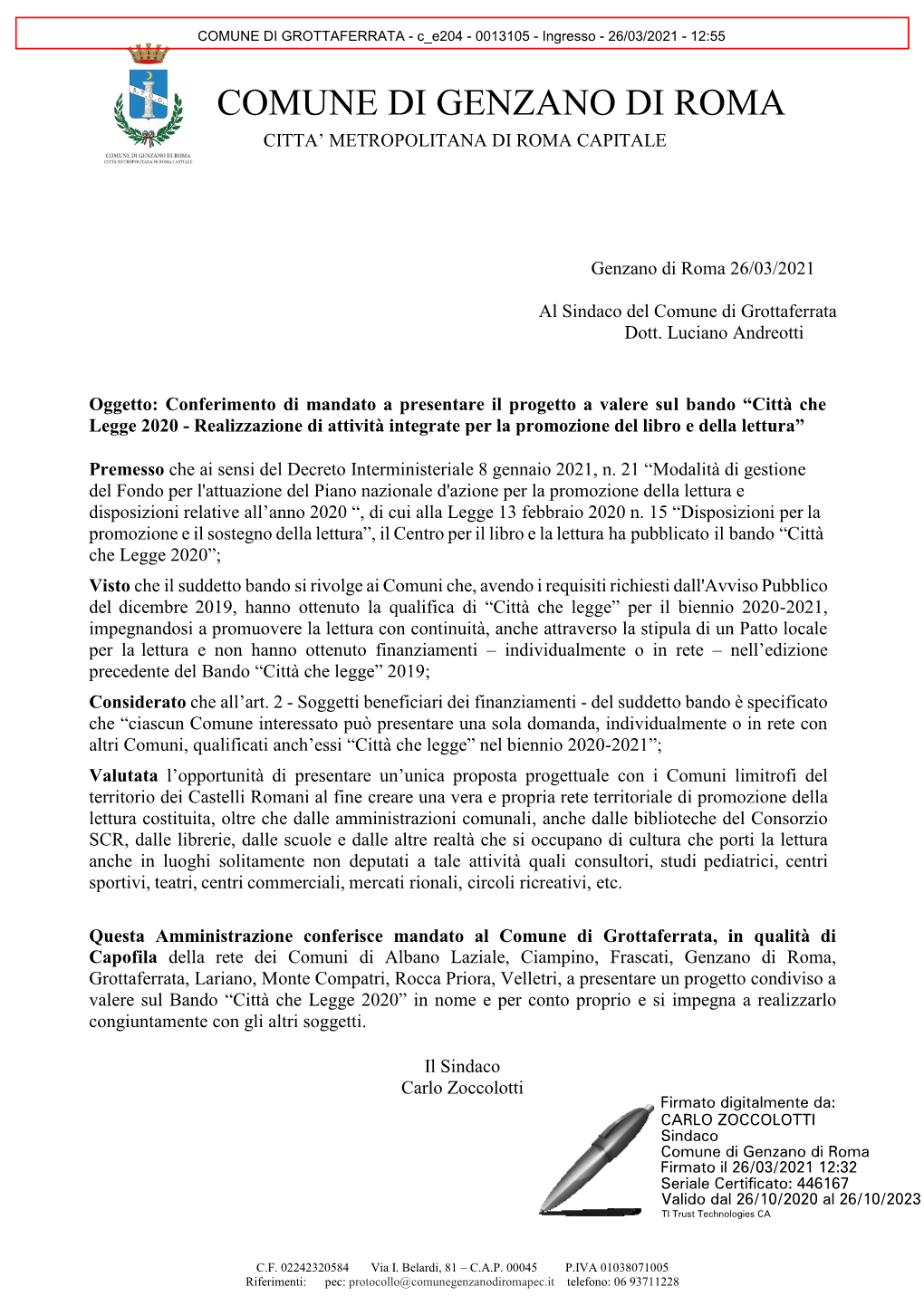 Genzano Di Roma Citta’ Metropolitana Di Roma Capitale