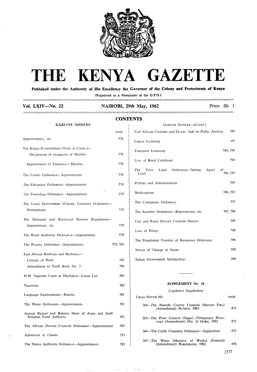 Kenya Gazette