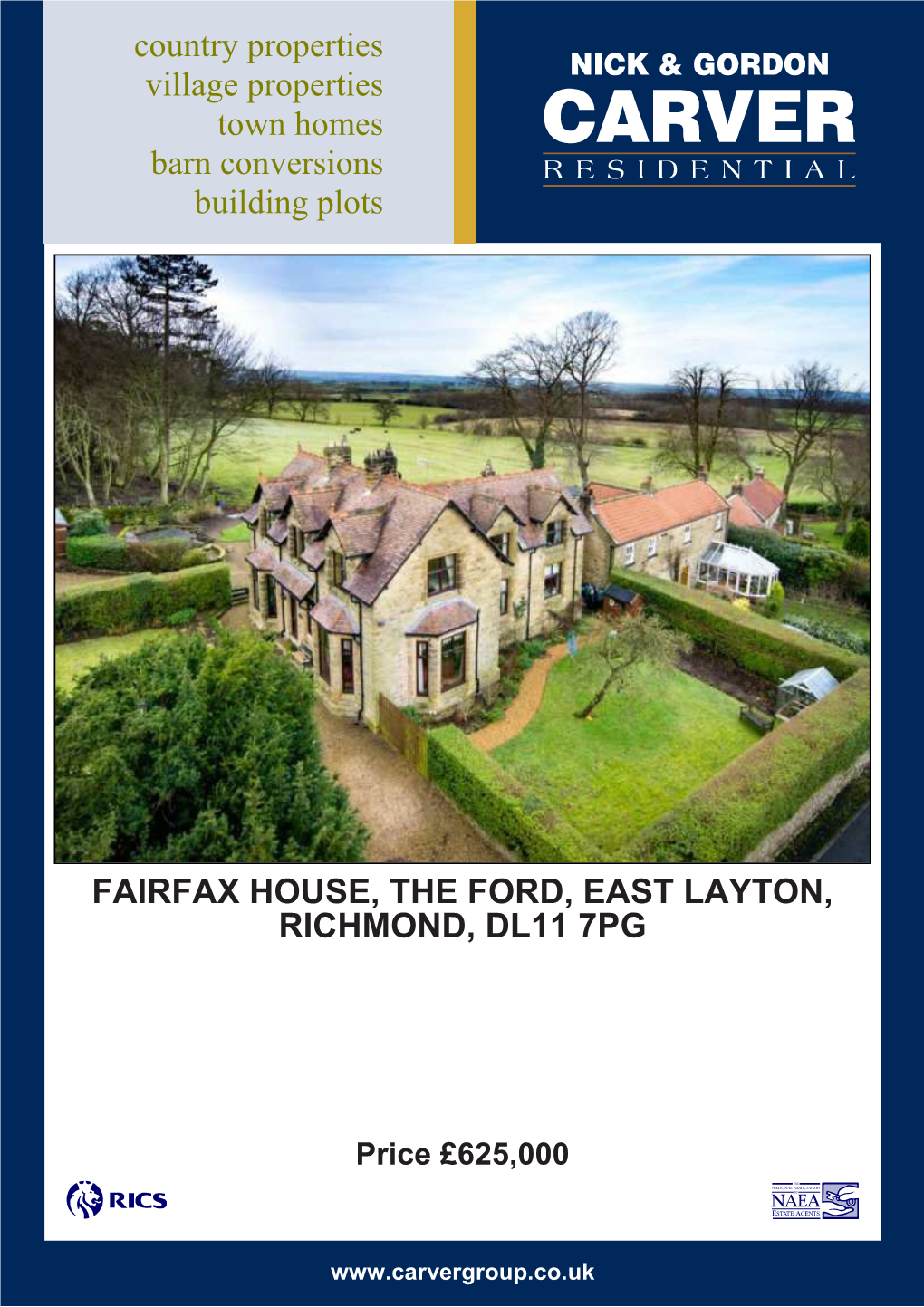 Fairfax House, the Ford, East Layton, Richmond, Dl11 7Pg